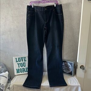 Natural Reflections Women's Boot Cut Jeans - Deep Navy